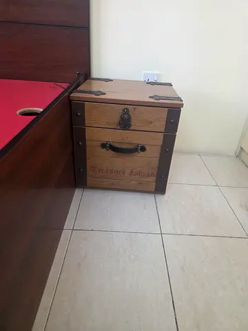 Single Bed 90 cm * 200 Pirate theme with safery board and storage with mattress