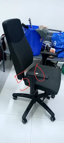Black Ergonomic Office Chair — Good Condition