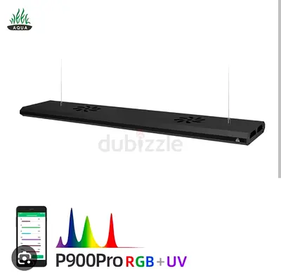 Aqua P900Pro RGB+UV LED Aquarium Light - Slim Hanging Fixture