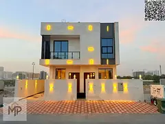 A luxurious villa with a modern design and exceptional spaces in Al Yasmin, featuring high-end finis