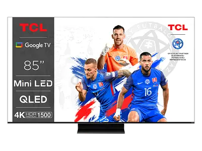 TCL 85 Android Smart QLED Mini LED TV - 4K, 85C805