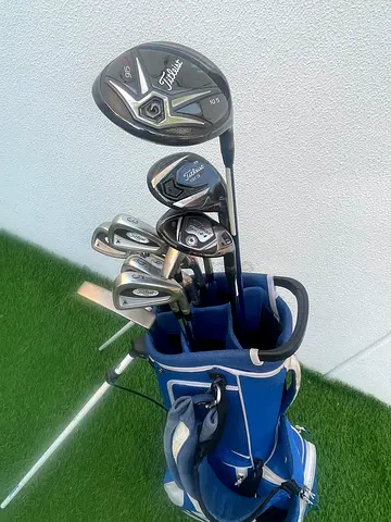 Titleist Complete Mens Golf Set DCI 762 Irons Steel Shaft Oversized Grips Ping Putter