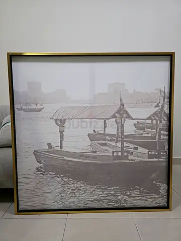 3 Gold framed canvas painting