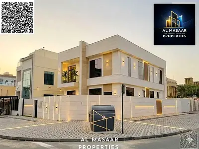 فيلا زواية شارعين طابقين ورووف 6 غرف ماستر على شارع عمار الرئيسى تملك حر لجميع الجنسيات