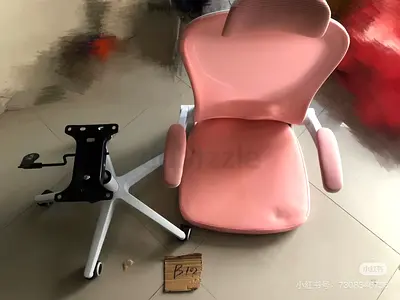 Pink ergonomic office chair (needs minor reassembly)