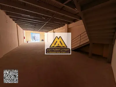 One of the largest warehouses with a mezzanine in Al Jurf Industrial Area, it features a large area, a practical design suitable for all commercial ac