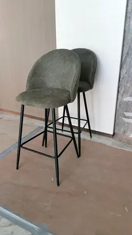 Set of Bar Stools olive green