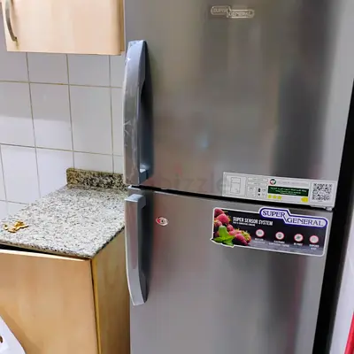 Refrigerator double door super general 247ltr Aed 400