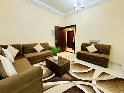 🏠 للإيجار: شقة غرفة وصالة مفروشة – الروضة 1 (عجمان)