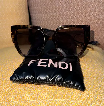 Authentic Fendi Oversized Square Sunglasses with Case