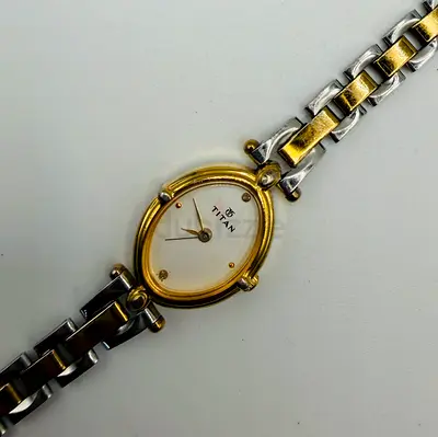 Titan Analog Silver Dial Womens Watch