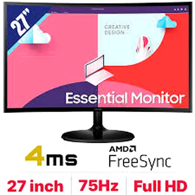 Samsung 27 Inch Curved Full HD (Hdmi, VGA) 75Hz AMD FreeSync Monitor