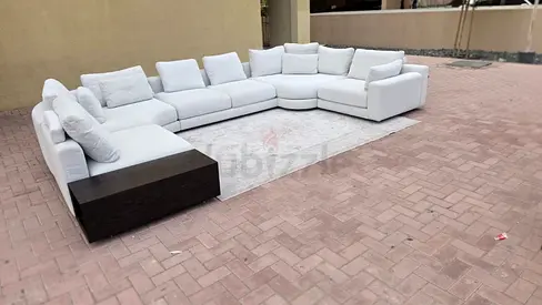 Chattel more Olta U Shape Sofa Beige Excellent Condition