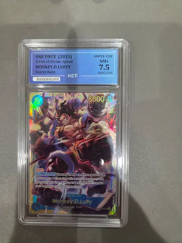 One Piece Anime Trading Card (Monkey D. Luffy) - Graded PSA/GEM Mint Style Case