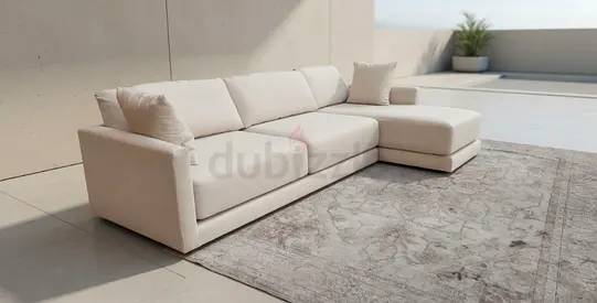 L-Shaped Cratebarrel Gather Deep sectional sofa