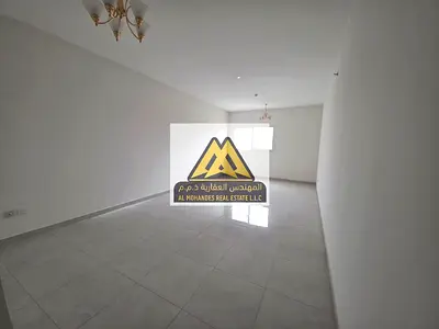 2-Bedroom Hall Apartment for Rent – Second Row from Corniche, Ajman | Sea View, Balcony, Master Rooms, Parking Included