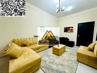 غرفة نوم + صالة  فرش نظيف  2 حمام  تكييف مركزي  بلكونة