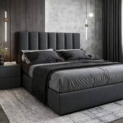 Modern Upholstered King Bed queen size king size