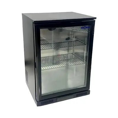 Glass Door Display Cooler - Single Door Beverage Refrigerator