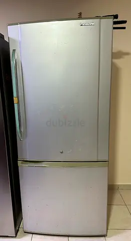 Panasonic Silver Bottom-Freezer Refrigerator - Used, Good Condition