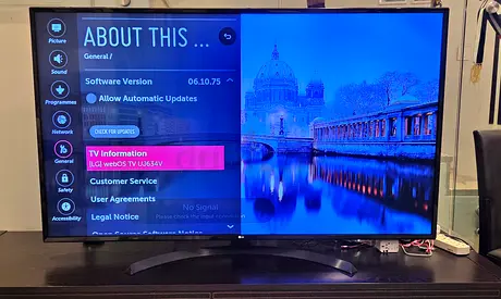 LG 65” 4K Smart TV (UJ634V) – Excellent Condition