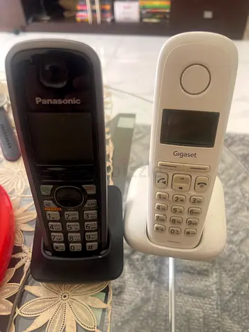 Two cordless landline phones (Panasonic + Gigaset) - working condition