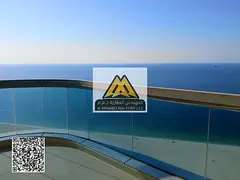 Luxury apartment for annual rent in Corniche Towers, Ajman, with a full sea view and a very spacious