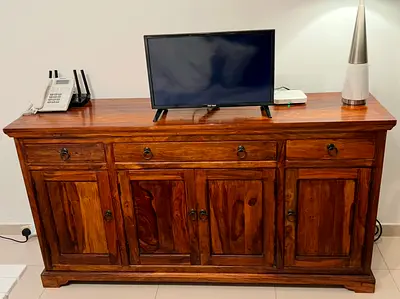 Marina solid wood buffet cabinet- sideboard