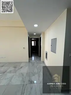 Luxury 1BR with hall, wardrobes, 2 baths, balcony, open view, central AC, prime near services, easy