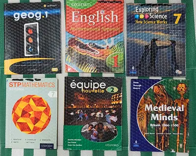 7th grade school laminated textbooks