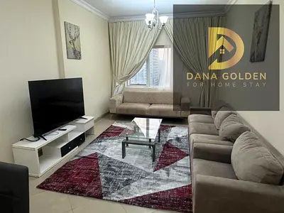 متاح من اليوم تانى  ساكن غرفتين وصاله وغرفه خدامه كبيره بلكونه إطلاله على جميله على الشارقه كلها دور عالى مطبخ مساحه كبيره غرفه نوم ماستر vip  فرش جدي