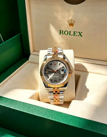 Rolex Datejust Two-Tone Jubilee Bracelet Watch — Golden Dial