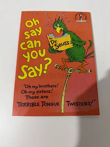 Oh say can you say dr seuss tongue twister book