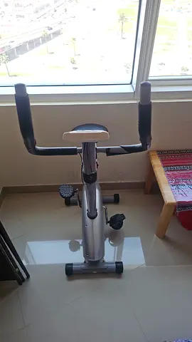Training bicycle.