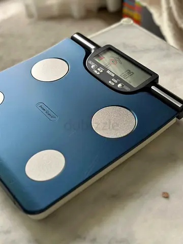 Digital Body Composition Scale with Handheld Sensor (Blue)