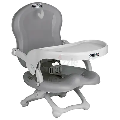 Portable Booster/Feeding Chair with Detachable Tray — Light Grey