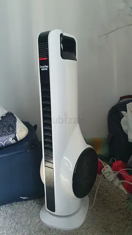 Tower Fan — Bladeless Oscillating Standing Fan (White)