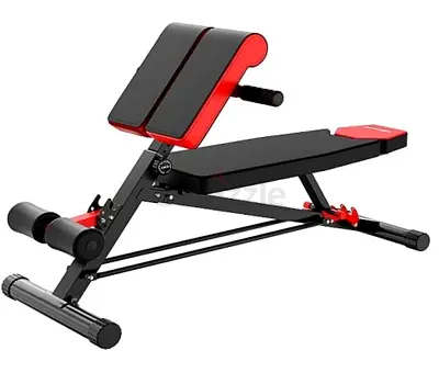 Multifunctional Steel Weight Bench with Barbell Rack Folding Flat Training Bench