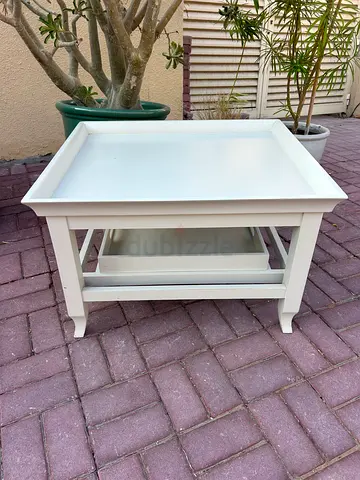 The One side table with removable tray. 2pcs available
