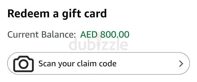 Amazon AED 800 Gift Card – Ready to Redeem ....