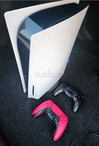 Sony PlayStation 5 Disk Console with 2 original DualSense Controllers (Pink  Black)