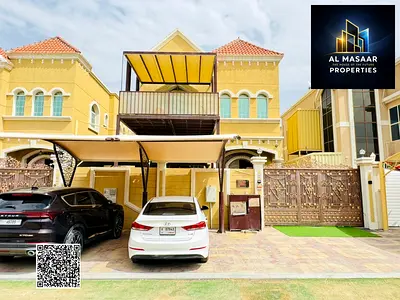 فيلا للبيع في منطقه المويهات عجمان علي بعد خطوات من مجمع المدارس والسعودي الالماني مع الكهرباء والماء والمكيفات جاهزة للسكن تملك حر لجميع الجنسيات