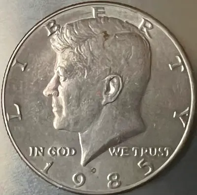 1985 Kennedy Half Dollar - Good Condition Collectible Coin