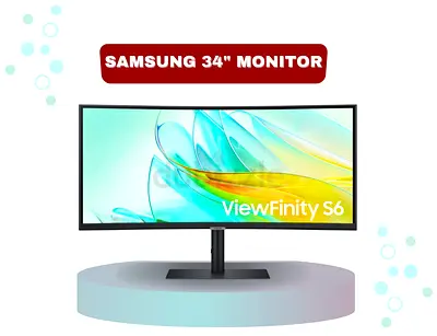 Samsung 34 ViewFinity S6 S65UC UWQHD Curved Monitor | 100Hz | Ultra-Wide | Warranty