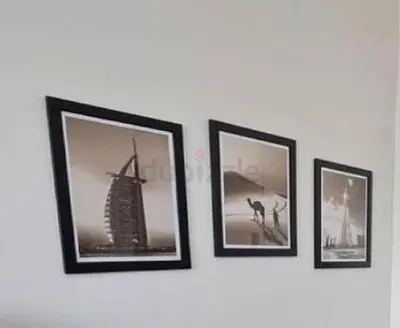 Wood framed paintings