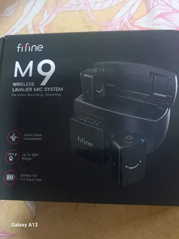 fifine M9 Wireless Lavalier Mic System - Complete Set, Like New