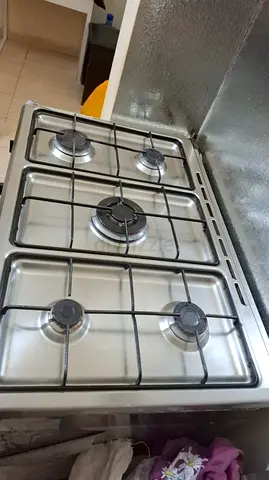 Used 4-Burner Stainless Steel Gas Hob - Good Working Condition