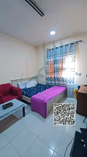 A fully furnished studio is available for monthly rent, including all bills, in Al Rashidiya 3, oppo