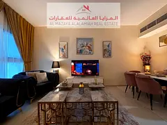 for rent monthly A fully furnished Two-bedroom Two-bathroom apartment in Al Taawun