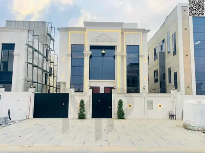 Luxury villa for sale in Al Helio 2. Elegant design featuring 5 spacious bedrooms and ultra-luxurious finishes in a strategic location in Ajman.